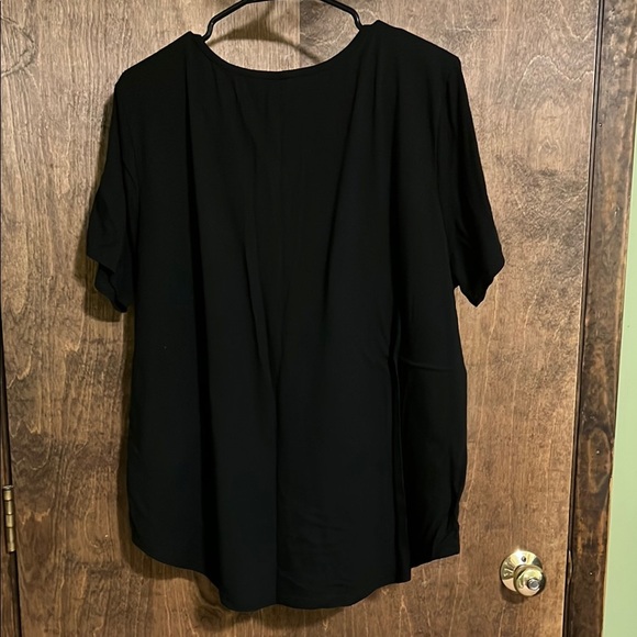 Black Button-Up Women's Top - Picture 3 of 3